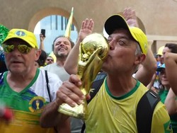 Video Suporter Brasil Berpesta Seusai Kemenangan vs Jepang