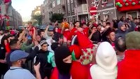 Video: Gegap Gempita Fans Maroko Rayakan Kemenangan di Jalanan Belanda
