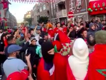 Video: Gegap Gempita Fans Maroko Rayakan Kemenangan di Jalanan Belanda