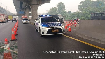 Ada Perbaikan Jalan, Tol Cikampek Terapkan Contraflow 5 Kilometer