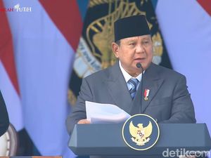 Pidato Lengkap Prabowo di Hari Bhayangkara Ke-80