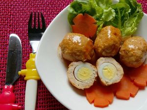 Resep Anak : Bola-bola Ayam Isi Telur