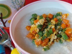 Resep Anak: Bubur Ayam Sayuran