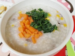 Resep Anak: Bubur Daging dan Bayam