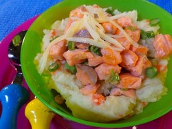 Resep Anak: Kentang Lumat Salmon