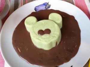 Resep Anak: Puding Edamame Saus Cokelat