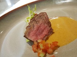 Resep Daging: Veal Loin on Potato Balado Gulai Sauce