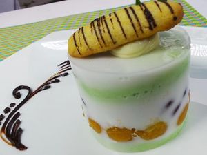 Resep Dessert: Tropical Coconut dengan Bola Ubi