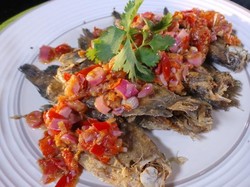 Resep Ikan: Sepat Asin Sambal Kecombrang