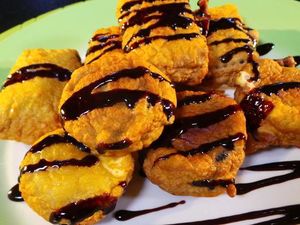 Resep Kue: Biskuit Goreng Saus Cokelat