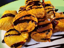 Resep Kue: Biskuit Goreng Saus Cokelat
