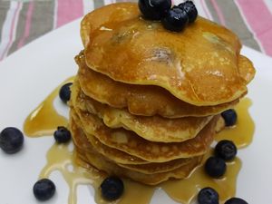 Resep Kue; Blueberry Fluffy Pancake