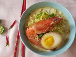Resep Mie: Mie Kuah Kari Udang