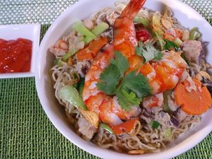 Resep Mie: Mie Siram Udang