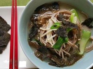 Resep Mie: Soba Kuah Miso Sayuran