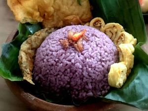 Resep Nasi : Nasi Uduk Ubi Ungu