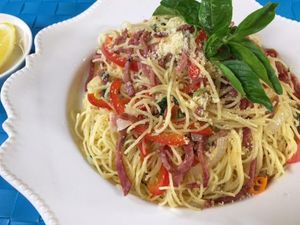 Resep Pasta: Capellini Smoked Beef and Paprika