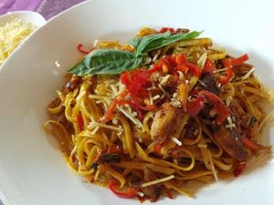 Resep Pasta: Spicy Crab Linguine