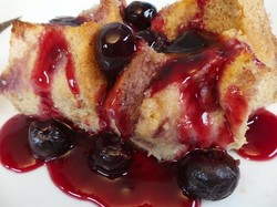 Resep Puding: Black Cherry Bread Pudding