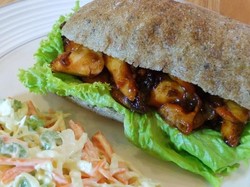 Resep Roti: Sandwich Ayam Asap