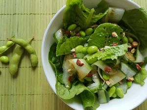 Resep Salad: Selada Edamame dan Mentimun