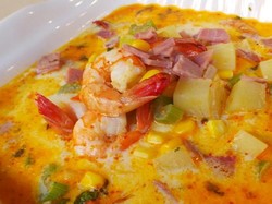 Resep Sup: Chowder Udang dan Jagung Manis