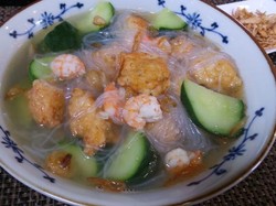 Resep Sup: Sup Bola Udang Mentimun