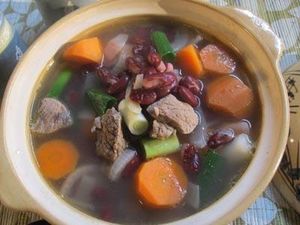 Resep Sup: Sup Daging Kacang Merah