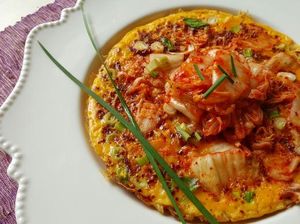 Resep Telur: Omelet Kimchi