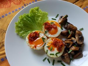 Resep Telur: Telur Ayam Panggang Jamur