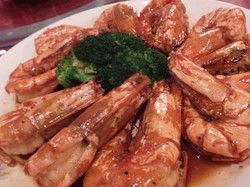 Resep Udang: Braised King Prawn in Lobster Oil