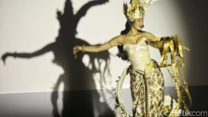 Kostum Nasional Agnes Rahajeng di Miss Supranational 2026, Bertema Dewi Sri