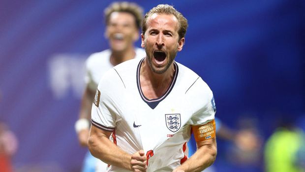 Soccer Football - FIFA World Cup 2026 - Round of 32 - England v DR Congo - Atlanta Stadium, Atlanta, Georgia, U.S. - July 1, 2026 England's Harry Kane celebrates scoring their first goal IMAGN IMAGES via Reuters/Nathan Ray Seebeck
