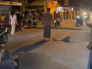 Motor Ngebut Tabrak Pejalan Kaki di Pemekasan, 3 Korban Bergelimpangan