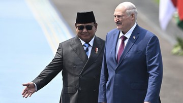 Usai Bertemu Bilateral, Prabowo Lepas Kepulangan Presiden Belarus di Halim