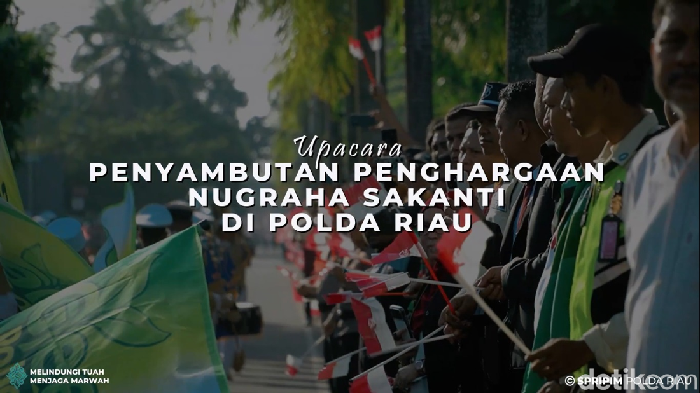 Bangga! Polda Riau Kirab Penghargaan Nugraha Sakanti dari Presiden