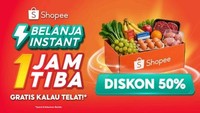 Penuhi Kebutuhan Harian, Belanja Instant di Shopee 1 Jam Tiba