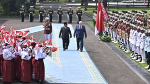Prabowo Sambut Presiden Belarus dengan Upacara Kenegaraan