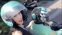 Viral Huening Bahiyyih Naik Ojol di Bali, Interaksi dengan Sopir Bikin Iri