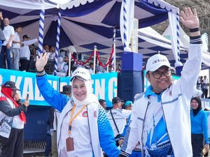 Wabup Gowa Darmawangsyah Dampingi Atlet Porsenijar Bertanding di Sidrap