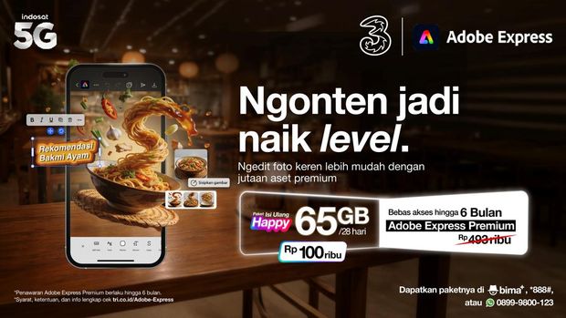 Kolaborasi Tri dan Adobe Express Kolaborasi Tri dan Adobe Express