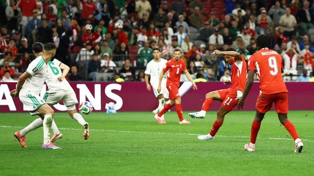 Dan Ndoye memberikan keunggulan bagi 2-0 bagi Swiss.