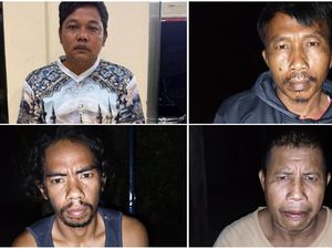 Ini Tampang Keji 4 Pembunuh Tapir di Lampung, Hewan yang Dilindungi Undang-undang