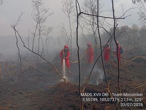Pemadaman Karhutla di OKI Dioptimalkan, Potensi Meluas karena Angin Kencang