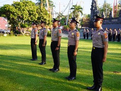 82 Personel Polres Gianyar Naik Pangkat, Kapolres Ingatkan Profesionalisme