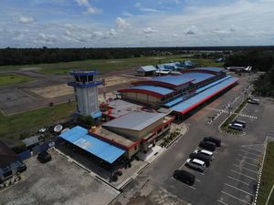 Kebakaran Dekat Bandara H Asan Sampit, Jadwal Penerbangan Masih Normal