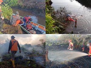 Perjuangan Petugas Tembus Karhutla Kobar, Api Bisa Menjalar Lewat Bawah Tanah