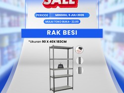 Cuma di Transmart Full Day Sale Rak Besi Rp 800 Ribuan