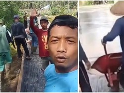 Warga Lampung Timur Pilih Tak Bayar Pajak, Uangnya Dipakai Perbaiki Jalan Rusak