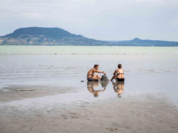 Fenomena Langka! Pulau Monyet Muncul Kembali di Danau Balaton Saat Air Surut